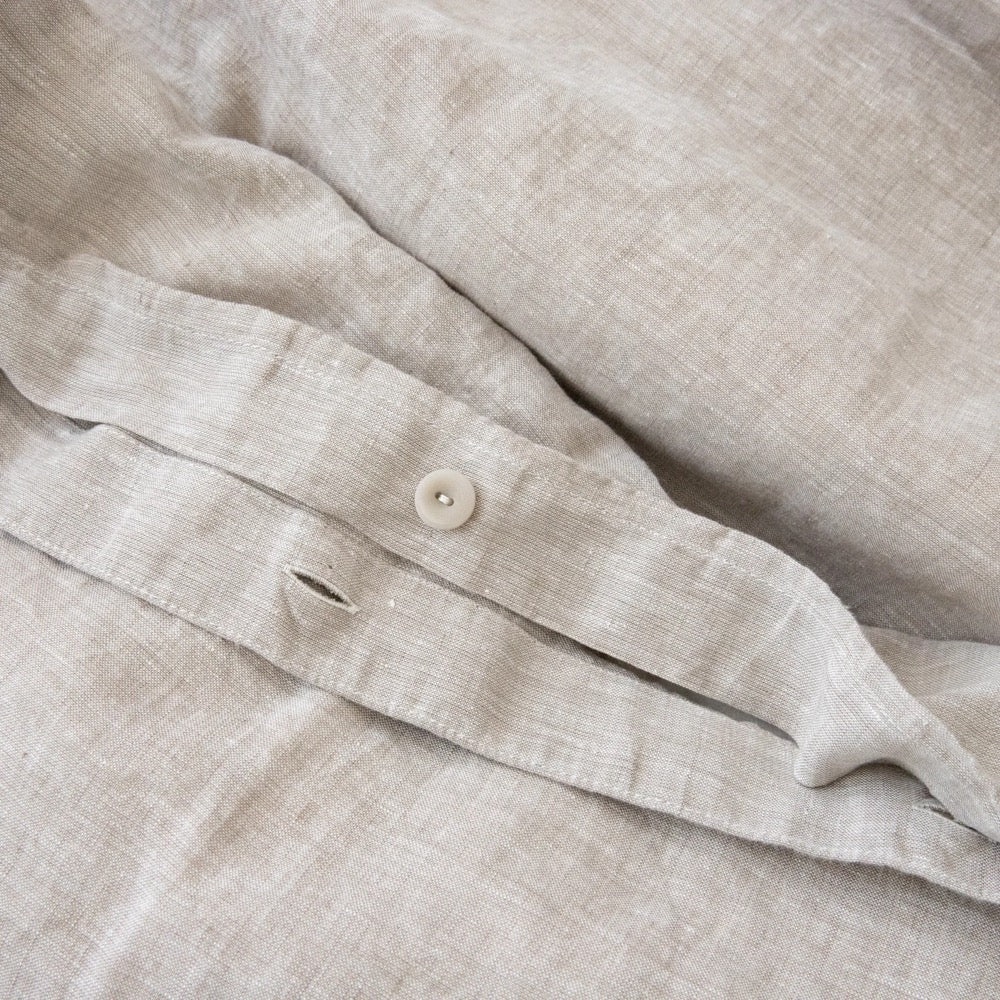 Washed Linen Duvet Cover Natural * Queen, King and other sizes * Pure European linen