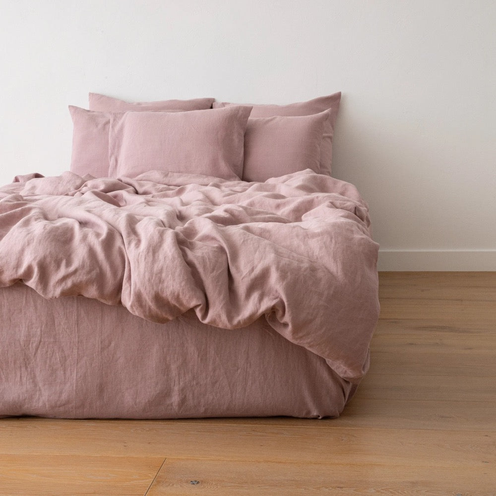 Washed Linen Duvet Cover Natural * Queen, King and other sizes * Pure European linen